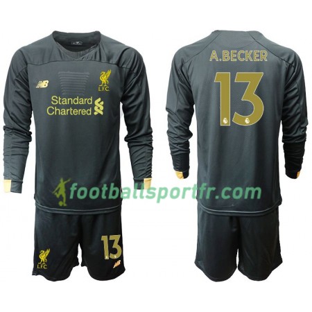 Tenue Liverpool A.Becker 13 Gardien Enfant Domicile 2019-2020 Maillot de Foot ML